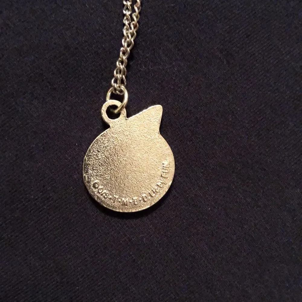 Fun silver tone necklace